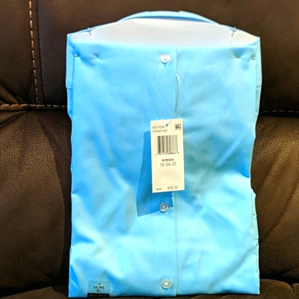 Van Heusen Men's Long Sleeve Shirt Size 16 NWT - Picture 2 of 9